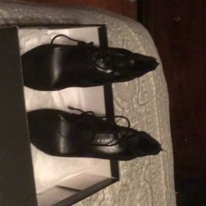 Black Lace Heels
